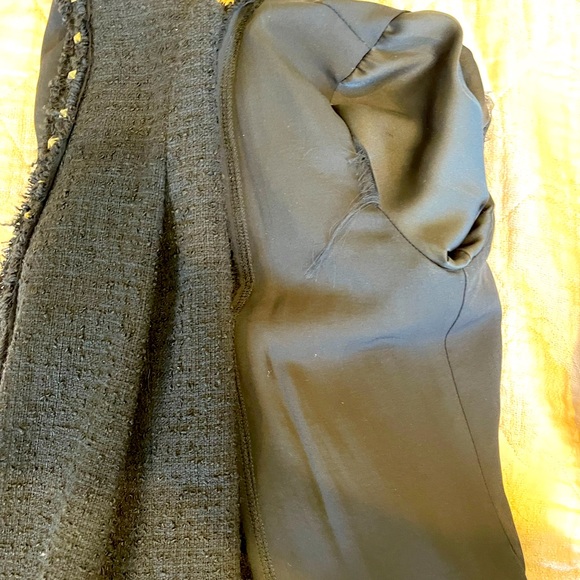 Zara Boucle Tweed Structured Jacket with Studs, XS - Picture 9 of 11